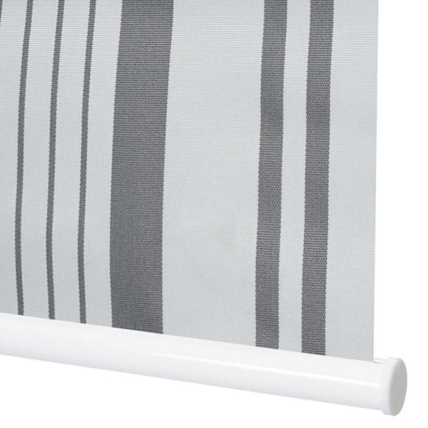 Rullegardin med blinds til vinduer, solbeskyttelse, sideudtræk 70 x 230, ugennemsigtig hvidgrå. Vit grå