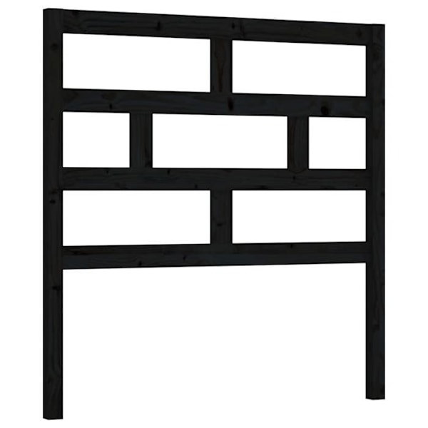 Huvudgavel - Furu - 96x4x100 cm - Svart - Nutida - Elegant design Svart