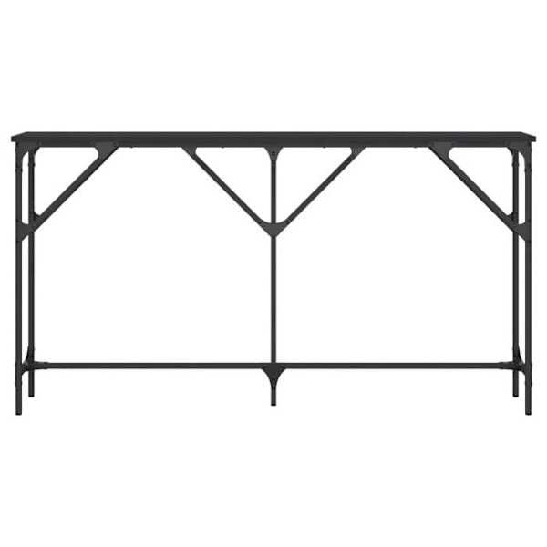 Toiminnallinen pöytäkonsoli ja tyyli 140 x 23 x 75 cm musta MDF ja metalli DEC032108 kastanj