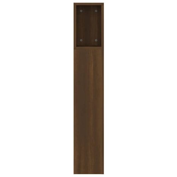 Hovedgærde med opbevaring, tilbehør til seng, natbord, hylde 160 x 18,5 x 104,5 MDF brun kastanj