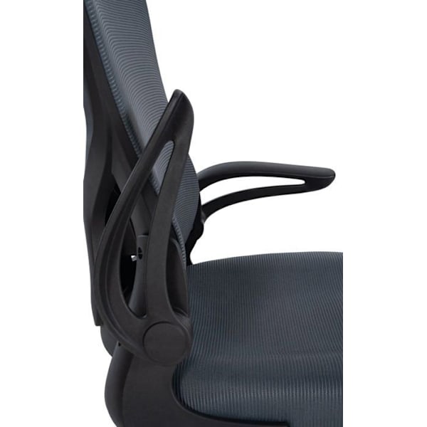 Ergonomisk kontorsstol med grå mesh ryggstöd modern design höjdjusterbar