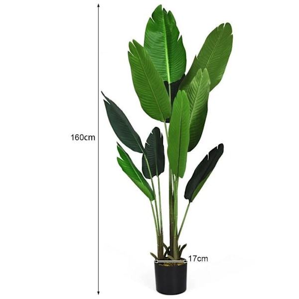 Kunstig bananplante i potte 160 indretningsdekoration og udendørs