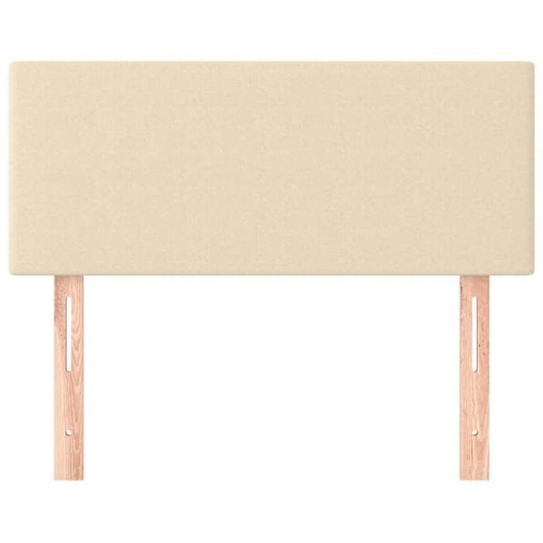 Sänggavel - Klassisk - Grädde - 90x5x78/88 cm - Hållbart tyg - Justerbar höjd Grädde