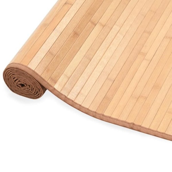 Tæppe - Naturlig - Brun - 100x160 cm - Antiskrid - Rektangulær kastanj