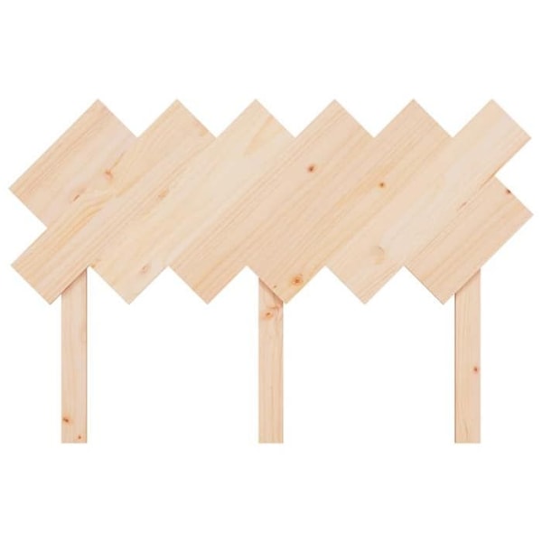 Hovedgavl til seng, tilbehør til soveværelse, palledesign, 122,5 x 3 x 80,5, massiv fyrretræ.