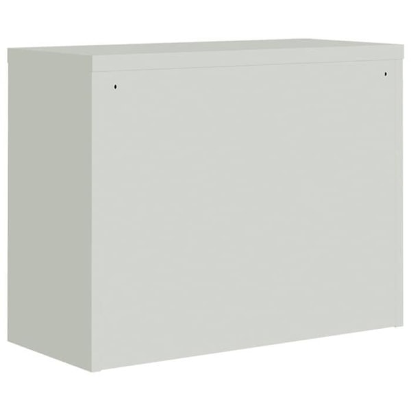 Caissons à tiroirs meuble de bureau avec portes verrouillables 90 x 40 x 70 cm en acier gris clair et bleu DEC024550 Blå