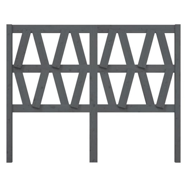 Hovedgærde - Fyrretræ - 126x100 cm - Grå farve - Moderne stil - Moderne design Grå