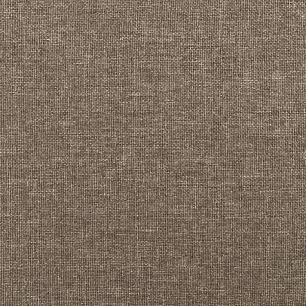 Sommier med lameller på ben, rammemadrasse 140x190 cm, taupe stof TDL0206937