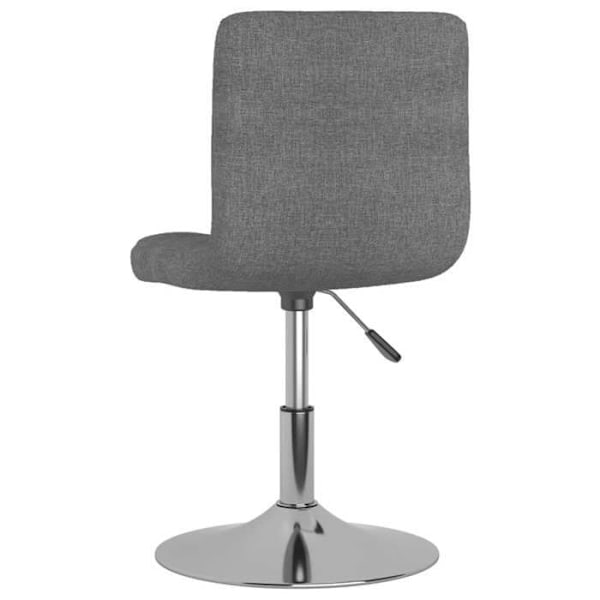 Baari stool x1 kääntyvä korkeatuoli vaaleassa harmaassa kankaassa ja teräksessä DEC029541 Grå