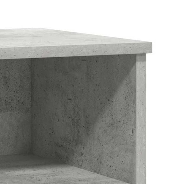 2 kpl yöpöytiä vetolaatikolla ja avoimella lokeroilla 40 x 35 x 50 cm harmaa rakennuspuu DEC035376 kastanj