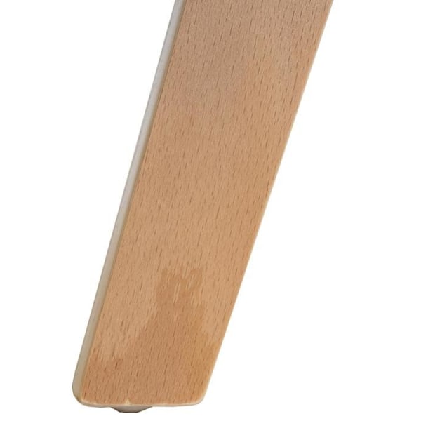 Designad skandinavisk matstol i svart PVC med struktur i ljust trä 10_0001911 kastanj