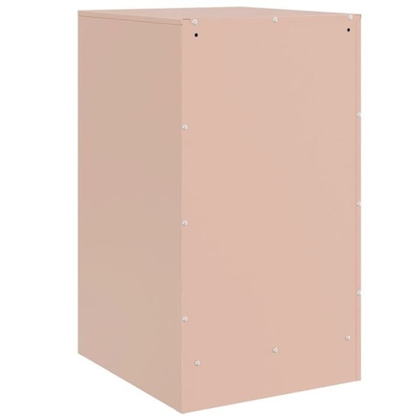 Natbord med 3 skuffer 34,5 x 39 x 62 cm stål rosa DEC034550 Rosa
