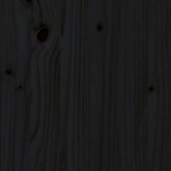 Sänggavel - Furu - Svart - 206 cm - Contemporary design - 100 cm höjd Svart