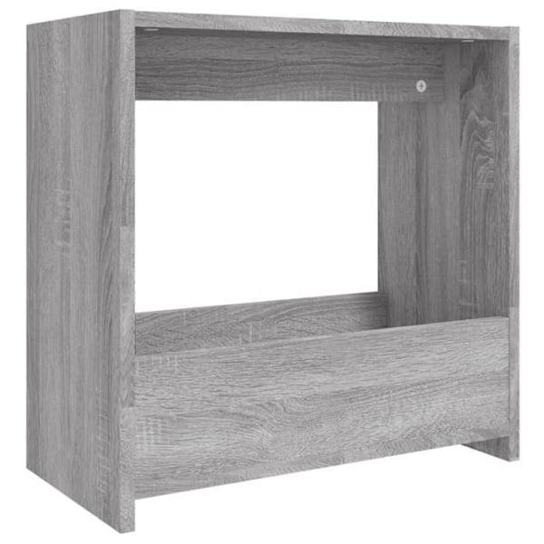 Sido bordstablett vid soffbord, vardagsrumsmöbel 50 x 26 x 50 cm, grå ingenjörsträ DEC032529 kastanj