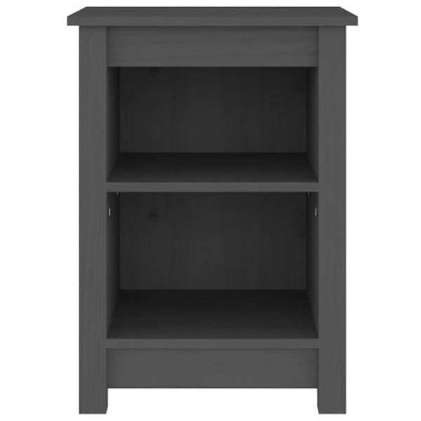 Natteskab med åbent rum 40 x 35 x 55 cm grå fyrretræ DEC033951 kastanj