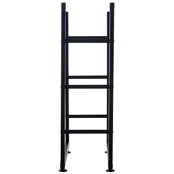 Pelti-tukien tukikappale, takka-tikkaat, 25 x 100 x 125, matta musta