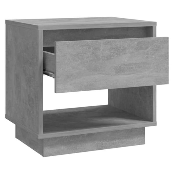 Sæt med 2 natbord med skuffer og hylde 45 x 34 x 44 cm grå ingeniørtræ DEC035402 kastanj