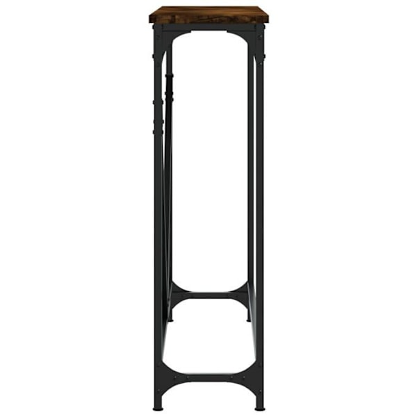Praktisk konsolbord til en organiseret entré 102 x 22,5 x 75 cm brun ingeniørt træ og metal DEC031777 kastanj