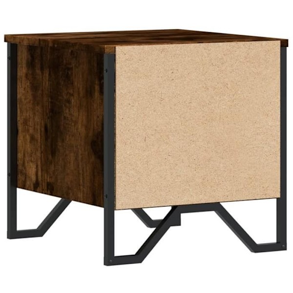 Yöpöytä laatikoilla 40 x 41 x 40 cm ruskeaa teknologista puuta ja metallia DEC033632 kastanj