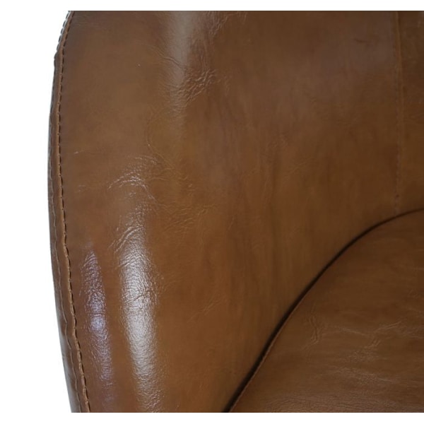 Spisestol køkken design retro vintage syntetisk brun kastanj