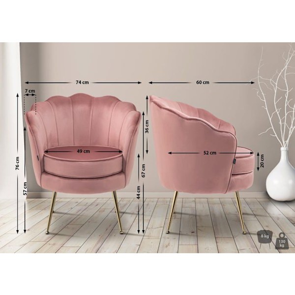 Lounge-penkki tuoli Rosa