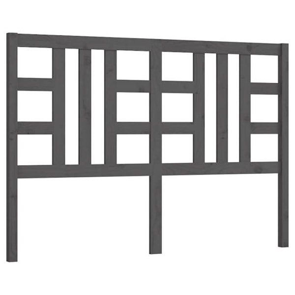 Hovedgærde til soveværelse 166 x 4 x 100 cm grå fyrretræ TDL0203382