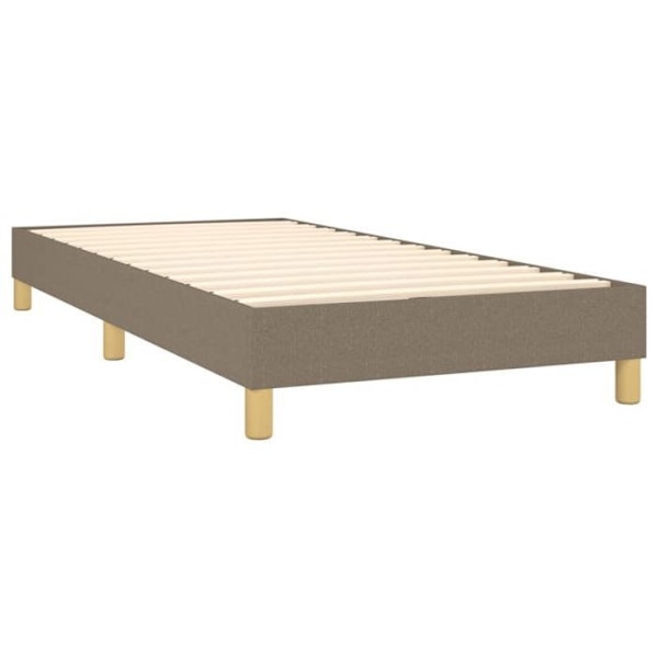 Sängynrunko jalallisilla lamellitukilla 100x200 cm taupe-kankaalla TDL0206942 Mol