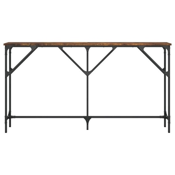 Konsolbord praktiskt för en organiserad entré 140 x 23 x 75 cm ingenjörsträ och metall DEC031783 kastanj