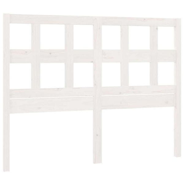 Sänggavell tillbehör sängrum möbel 125,5 x 4 x 100 vitfärgad furu