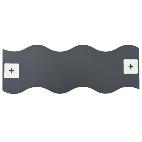 Set om 4 Väggspegel 60 x 18,5 vågig Glas