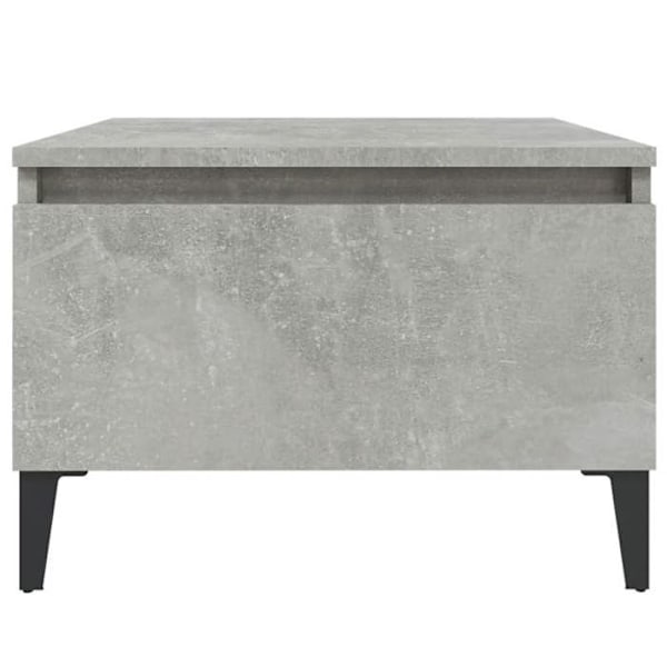 Sæt med 2 sideborde med skuffe 50 x 46 x 35 cm ingeniørtræ grå DEC032636 kastanj