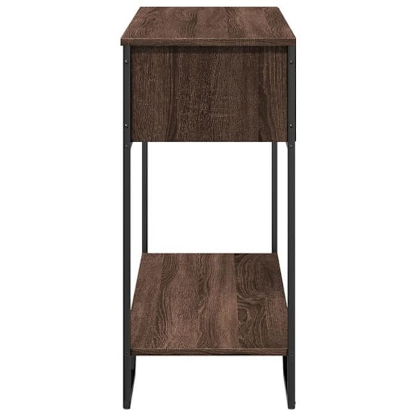 Praktisk bordsöppning med förvaringsutrymme 100 x 35 x 74,5 cm ingenjörsträ brun och metall DEC031843 kastanj