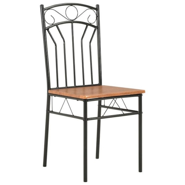 Matstolar - Set med 2 - Brun - MDF - Klassisk design - Inomhus kastanj