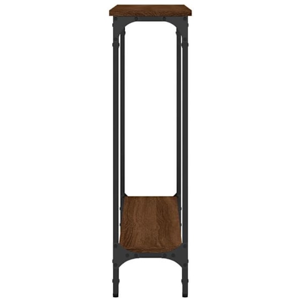 Konsolbord praktisk til en organiseret entre 75 x 22,5 x 75 cm brunt ingeniørtræ og metal DEC031876 kastanj