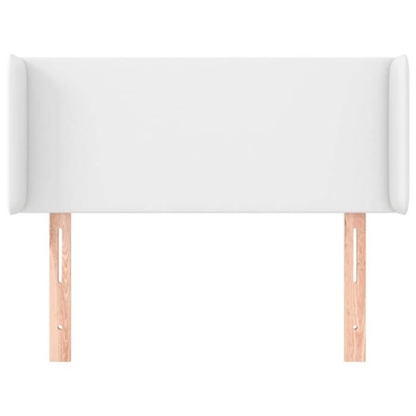 Hovedgærde - Hvid - 93x16x78/88 cm - Kunstlæder - Klassisk - Holdbar Vit