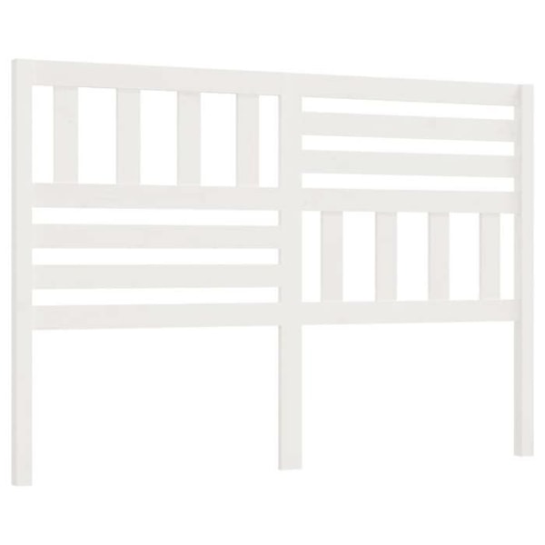 Hovedgavl - Fyrretræ - 126x4x100 cm - Hvid - Moderne - Design Vit