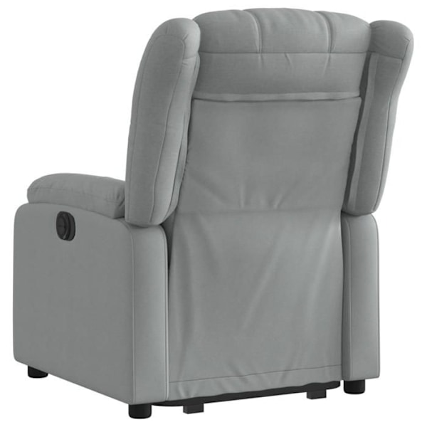 Fauteuil relax TV med elektrisk løftefunktion, meget komfortabel i lys grå stof DEC028321 Grå