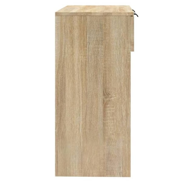 Entrémøbel konsolbord design elegant med skuffer 90 x 36 x 75 cm ingeniertræ brun DEC031968 kastanj