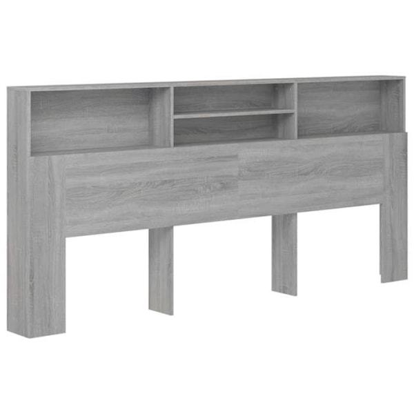 Hovedgærde - Ikke specificeret - 220x19x103,5 cm - MDF grå - Moderne stil - Indbygget opbevaring Grå