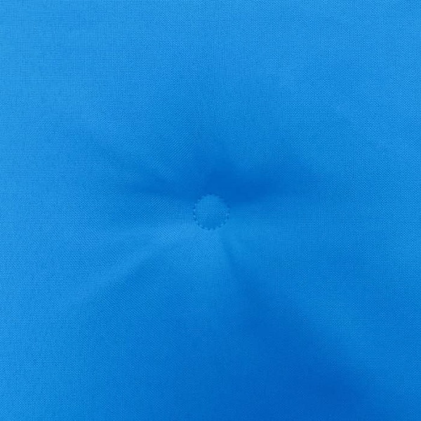 sæt af 2 havebænkepuder 100% polyester blå 50x50x3 cm DEC021729