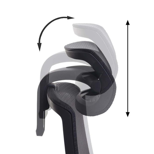 Ergonomisk kontorsstol med svängbar funktion, armstöd och ryggstöd i olivgrön mesh 04_0001883 Grön