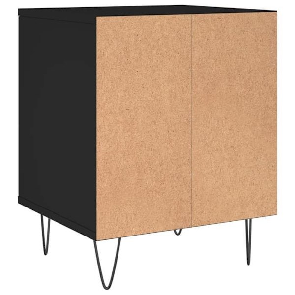 Sæt af 2 natborde med åbent rum 40 x 35 x 50 cm sorte ingeniørtræ DEC035549 kastanj