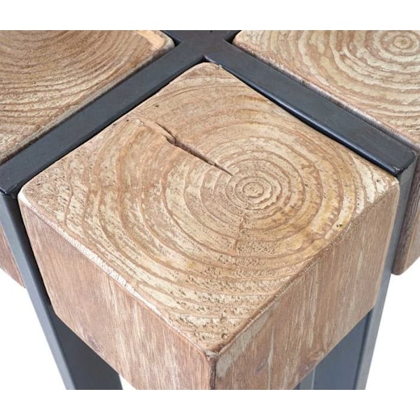 Plantebord støtte til blomster kolonne i massivt fyrretræ rustik FSC 100 certificeret 32 x 32 x 32