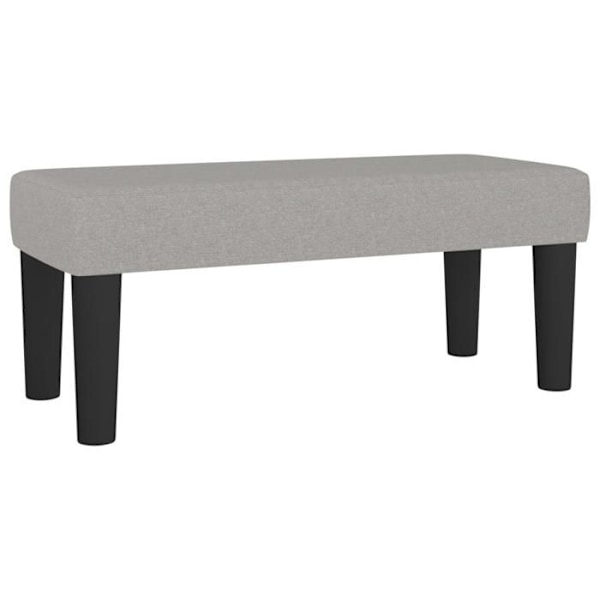Bænk til fodenden af sengen design klassisk 70 x 30 x 30 cm i gråt stof DEC024672 Grå