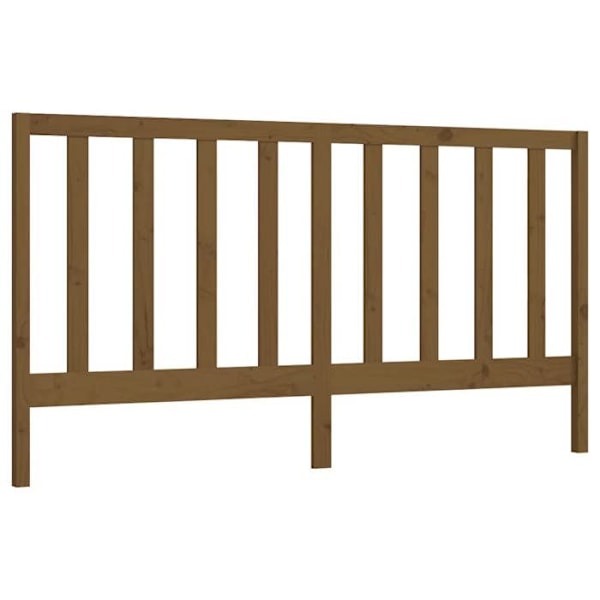 Hovedgærde - Massivt træ - Lys brun - 206x100 cm - Moderne stil - Elegant design Ljusbrun
