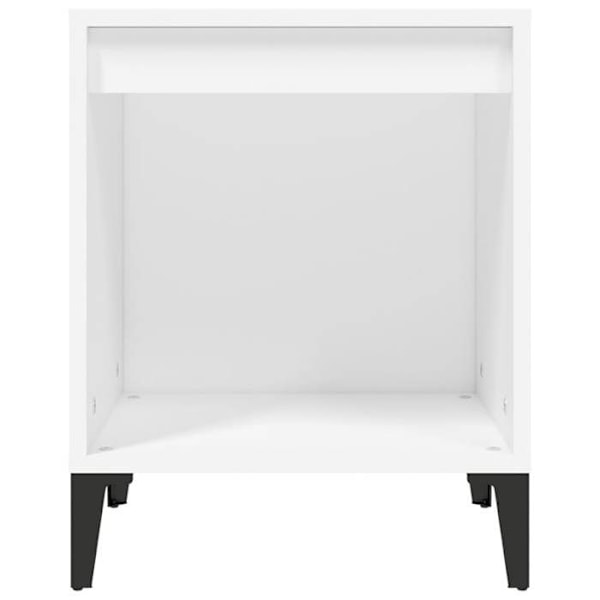 Yöpöytä varastointitilalla 40 x 35 x 50 cm puu- ja metallirakenteesta DEC033363 kastanj