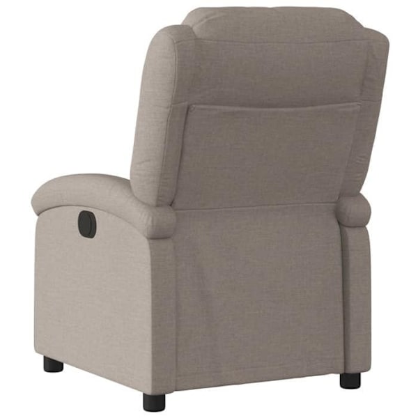 Fauteuil relax TV med komfortabel polstring og manuel hældningsfunktion i taupe stof DEC028182 Guld