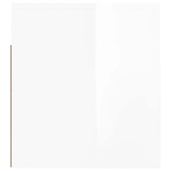 Sæt med 2 væghængte natborde med skuffe og åbent rum 50 x 36 x 40 cm hvidt træmateriale DEC036035 Vit