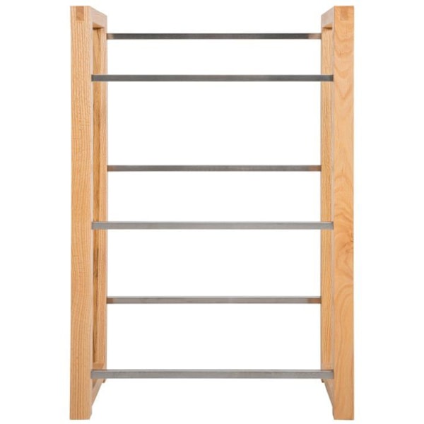 hylla för 3 dryckeslådor förvaring stöd flaskor 112x56 cm i ek 10_0003148 kastanj