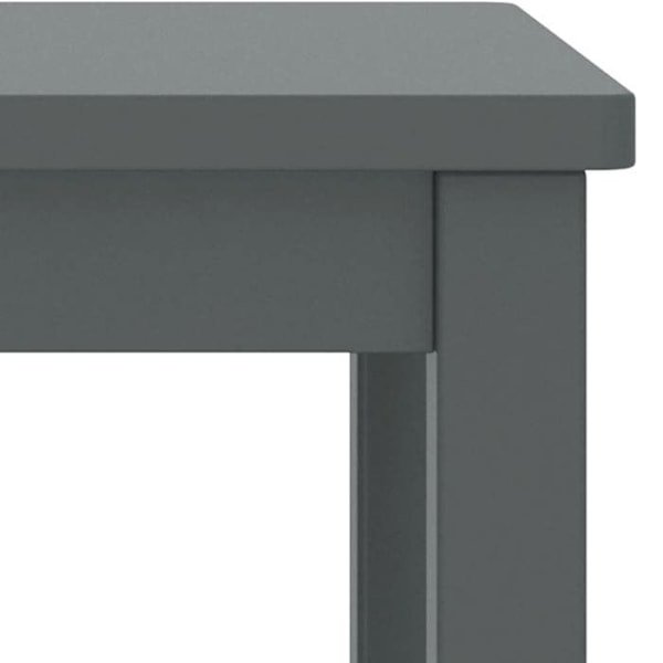 Sängbord med enkel design hylla 35 x 30 x 47 cm grått furu DEC034070 kastanj